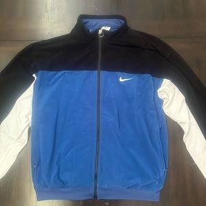 Nike Vintage Velcro Windbreaker Blue/Black/White Size XL